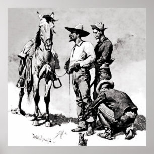 Poster Cavaliers du troisième régiment par Frederic Remin