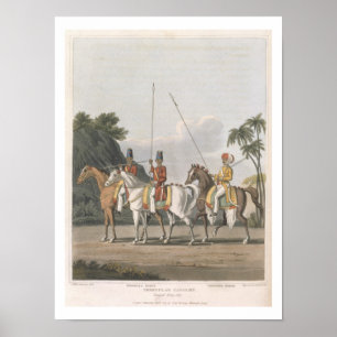 Poster Cavalry Irgular, Bengal Army 1817, plate 5 from
