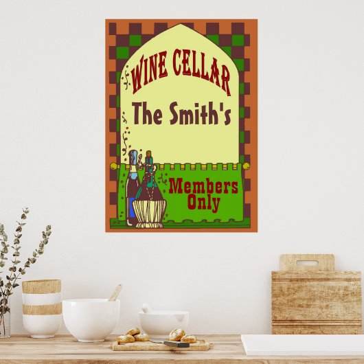Poster Cave à vin (Cuisine)