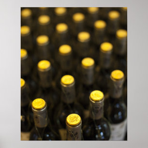 Poster Cave à vin Bodega Marques de Riscal, bouteilles de