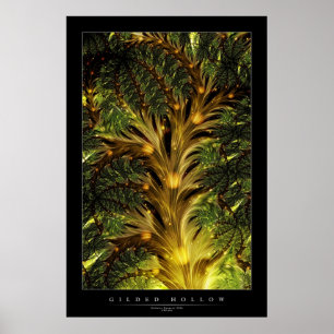 Poster Cavité dorée