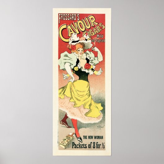 Poster CAVOUR CIGARS de Frossard par Georges Meunier Fren (Devant)