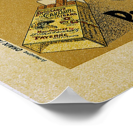 Poster Cavour de Frossard's Cigars Ad (Coin)