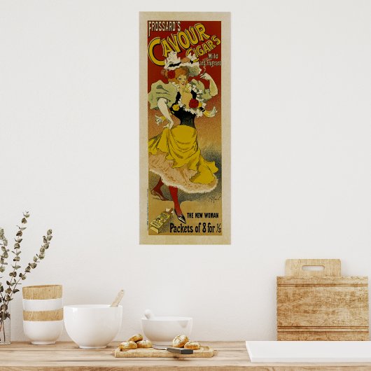 Poster Cavour de Frossard's Cigars Ad (Cuisine)