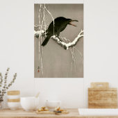 Poster Cawing Crow Shoson Ohara 1930 (Cuisine)