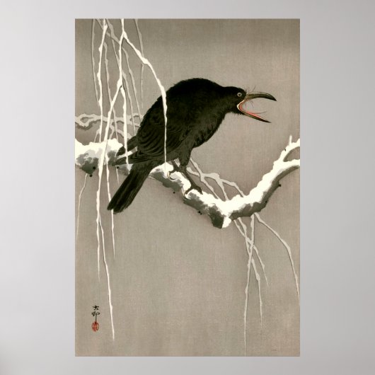 Poster Cawing Crow Shoson Ohara 1930 (Devant)