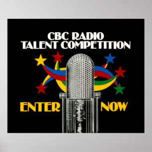 Poster CBC Radio Talent Competition (années 1981)