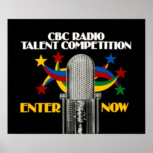 Poster CBC Radio Talent Competition (années 1981) (Devant)
