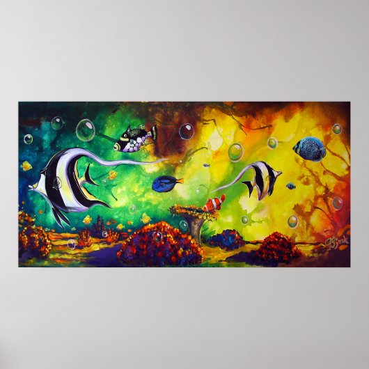 Poster CBjork, récif islamique maure (Devant)