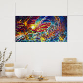 Poster CBjork Tiki Big Wave Print (Cuisine)