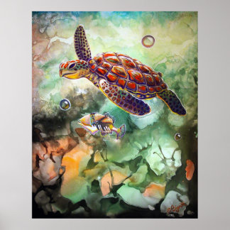 Poster CBjork Turtle et Trigger