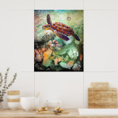 Poster CBjork Turtle et Trigger (Cuisine)