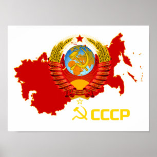 Poster CCCP - Union soviétique