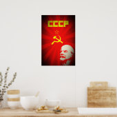 Poster ccp union soviétique communiste rouge lenin russie (Cuisine)
