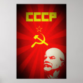 Poster ccp union soviétique communiste rouge lenin russie (Devant)