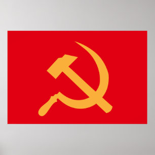 Poster ccp ussr marteau et faucille