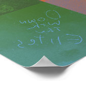 Poster CD1FE646 Abstrait Motif de Grille d'Art de Glitch (Coin)