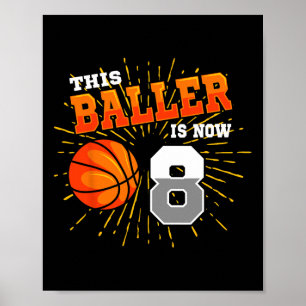 Poster Ce Baller est maintenant 8 Basketball 8e Anniversa