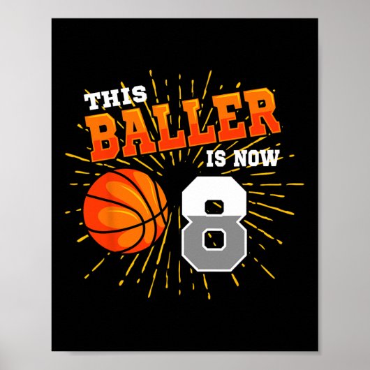 Poster Ce Baller est maintenant 8 Basketball 8e Anniversa (Devant)