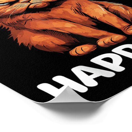 Poster Ce Chat Est Mon Visage Heureux  (Coin)