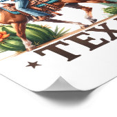 Poster Ce Cheval Cowgirl n'est pas Texas (Coin)