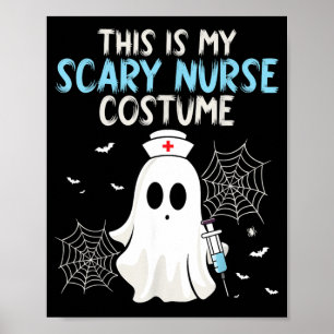Poster Ce costume d'infirmière effrayant - Halloween épou