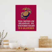 Poster Ce Dispositif Signifie Marines Américaines (Cuisine)