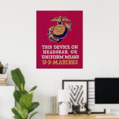 Poster Ce Dispositif Signifie Marines Américaines (Bureau à domicile)