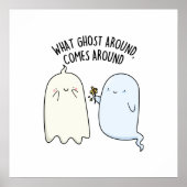 Poster Ce Fantôme Arrive Autour Du Jeu Halloween (Devant)