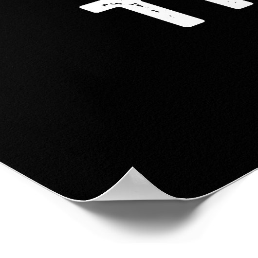 Poster Ce Hexagon Hex Funny Forme Pun Dark BG (Coin)