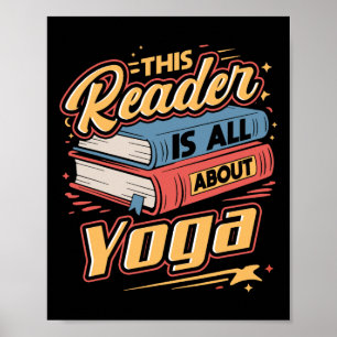 Poster Ce lecteur est tout sur l'amant du livre de yoga e