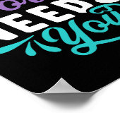 Poster Ce Monde a Besoin de Vous Design Tri-Blend Premium (Coin)