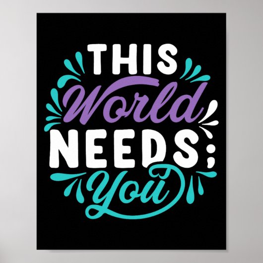 Poster Ce Monde a Besoin de Vous Design Tri-Blend Premium (Devant)