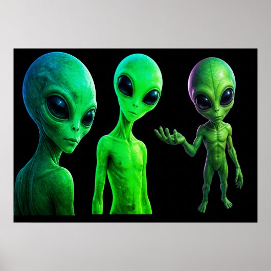 Poster Ce Mur De Ma Famille Amicale D'extraterrestres (Devant)