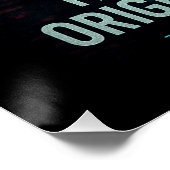 Poster Ce n’est pas la version originale - Glitchcore Art (Coin)