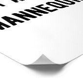 Poster Ce n'est jamais un mannequin (Coin)