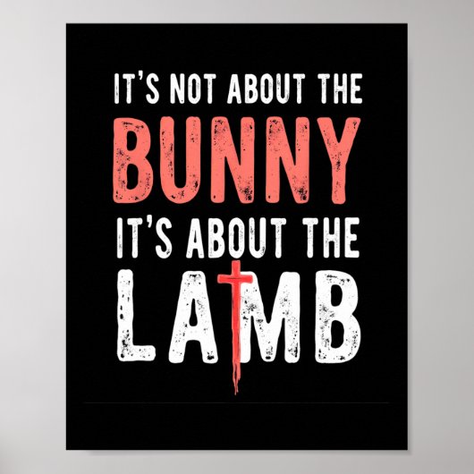 Poster Ce n'est pas à propos du lapin, c'est à propos de (Devant)