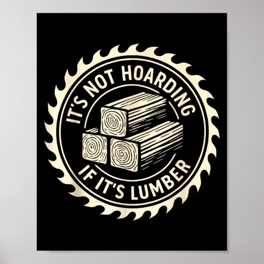 Poster Ce n'est pas du thésaurisation s'il s'agit de bois (Devant)