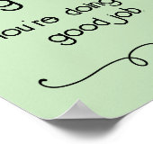 Poster Ce n'est pas facile d'être humain bon emploi Poste (Coin)