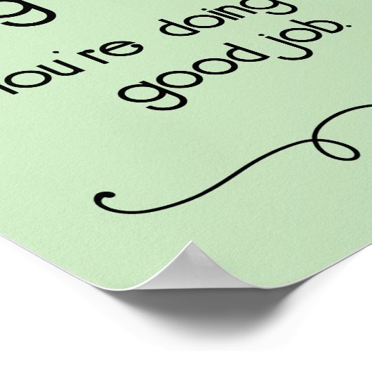 Poster Ce n'est pas facile d'être humain bon emploi Poste (Coin)