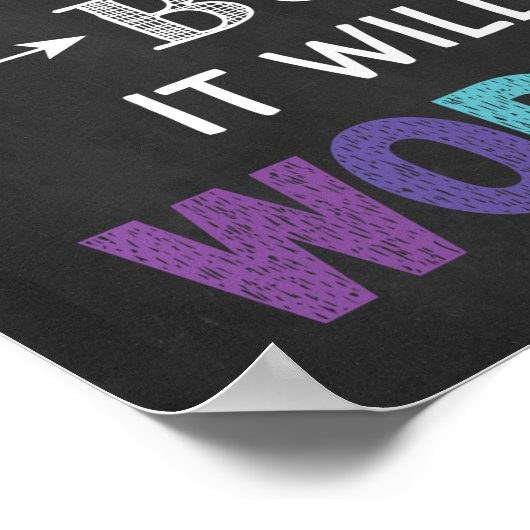 Poster Ce n'est pas facile, mais ça vaut la peine, c'est  (Coin)