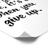 Poster Ce n'est pas fini quand vous perdez un devis inspi (Coin)