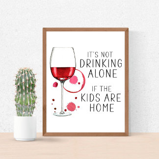 Poster "Ce n'est pas seulement boire si les enfants sont 