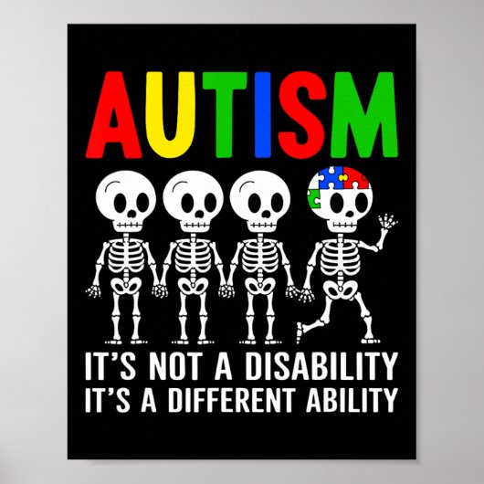 Poster Ce n'est pas un handicap, c'est une capacité diffé (Devant)