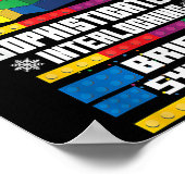 Poster Ce n'est pas un jouet c'est un système de briques  (Coin)