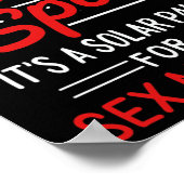 Poster Ce n'est pas un point chauds c'est un panneau sola (Coin)