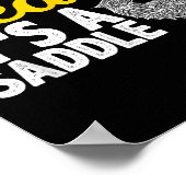 Poster Ce N'Est Pas Une Barbe C'Est Une Selle - Citations (Coin)