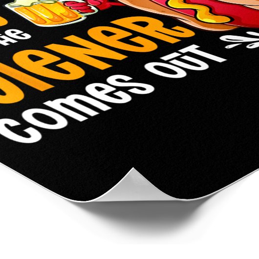 Poster Ce n'est pas une fête tant qu'un Weiner n'est pas  (Coin)