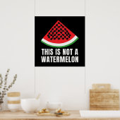 Poster Ce n'est pas une pastèque - Palestinien keffiyeh (Cuisine)
