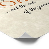 Poster Ce n'est qu'un trébuchement sur la route, pas la f (Coin)